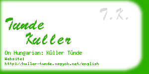 tunde kuller business card